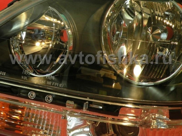 Lexus RX300 (1997-2003) фары передние черные, комплект 2 шт.