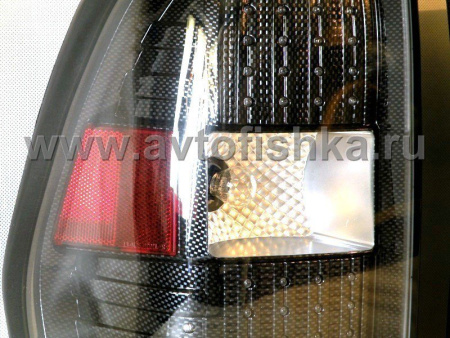 Chevrolet Trailblazer (01-09) фонари задние светодиодные карбоновые, комплект 2 шт.