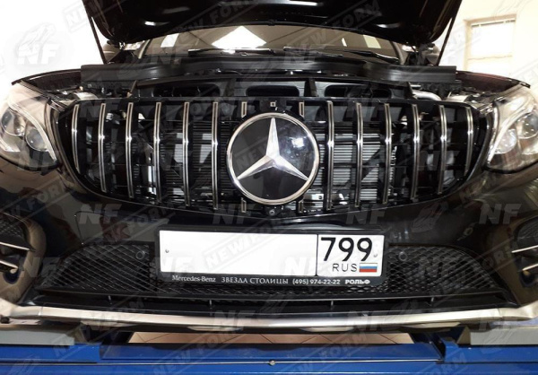 Mercedes-Benz GLC-Klasse C253 2016 - 2019 Решетка радиатора Panamerica хром