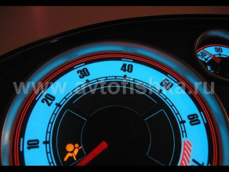 Audi A3 (96-02) (8L) светящиеся шкалы приборов - накладки на циферблаты панели приборов, дизайн № 2
