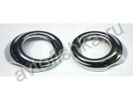 Mitsubishi Lancer 10 (2007-) хромированные накладки на противотуманные фвры