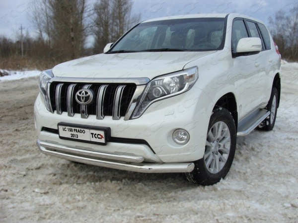 Toyota Land Cruiser Prado (09–/13–) Защита передняя нижняя 76,1/50,8 мм
