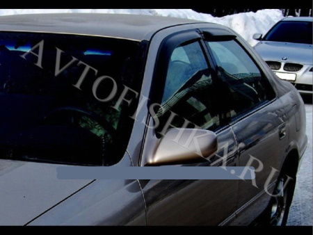 Дефлекторы боковых окон 4 части темные Toyota Сamry 20 1997-2002