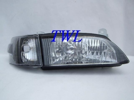 Toyota Corona Premio T21 (97-98) фары передние черные, комплект 2 шт.