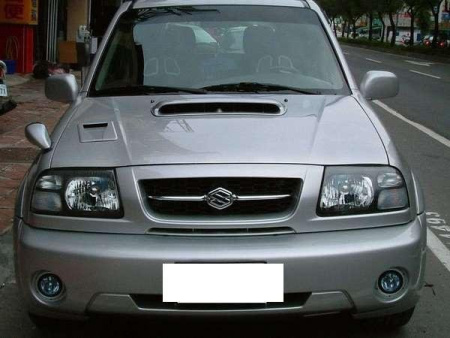 Suzuki Grand Vitara (99-05) фары передние черные, комплект 2 шт.