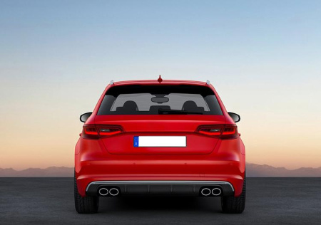 Задний диффузор S3 для Audi A3 хэтчбек 2013-2016