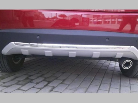 Hyundai Tucson ix35 (10-) пластиковые накладки на передний и задний бамперы, комплект 2шт.