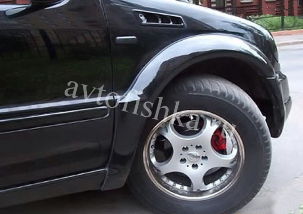 Mercedes ML-Class W163 (97-01) Расширители арок EGR (комплект, 8 частей)