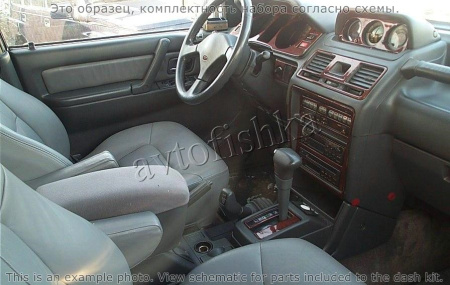 Декоративные накладки салона Mitsubishi Pajero/Montero 1991-1999 полный набор, 11 элементов.