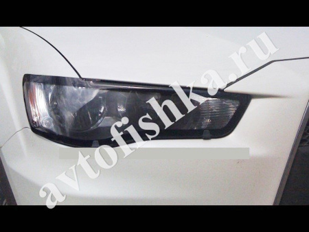 Защита передних фар прозрачная Mitsubishi Outlander XL 2010-2012