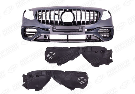 Mercedes-Benz S-Klasse C217 рестайлинг 2017 - н.в. Передний бампер 6.3 AMG хром