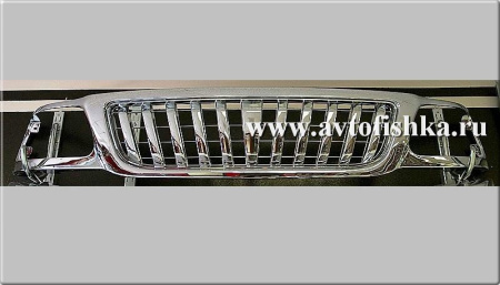 Ford Expedition 1 (99-03) решетка радиатора хромированная, вертикальный дизайн.