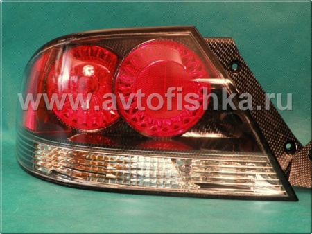Mitsubishi Lancer 9 (03-07) фонари задние карбоновые, дизайн Toyota Altezza, комплект 2 шт.