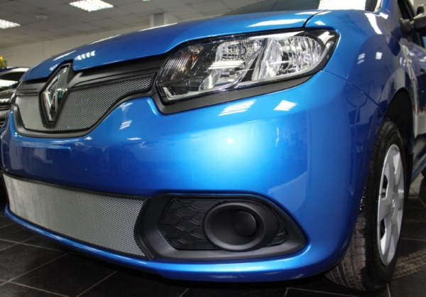 Renault Sandero (14–) Защита радиатора, хром, низ