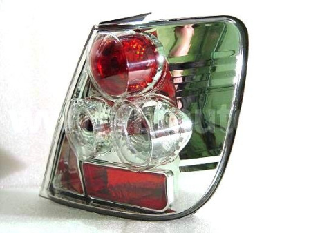 Honda Civic (00-05) 3 дв. хэтчбек Europe фонари задние хромированные, комплект 2 шт.