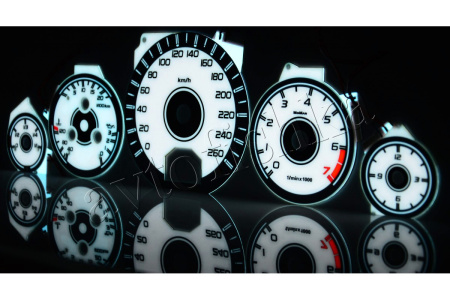 Mercedes W140 S светодиодные шкалы (циферблаты) на панель приборов