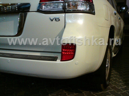 Toyota Land Cruiser 200 (2008-) фонари заднего бампера светодиодные красные, комплект 2 шт.