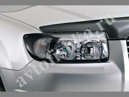 Защита перединх фар прозрачная Subaru Forester 2006-2008