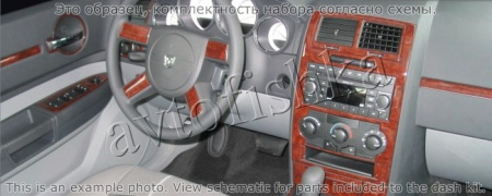 Декоративные накладки салона Dodge Charger 2008-н.в. полный набор, 5 - скор. АКПП