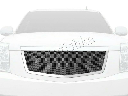 Cadillac Escalade, Escalade EXT, ESV (07-) решетка радиатора из нержавеющей стали, сетка, тонированный хром, классический дизайн