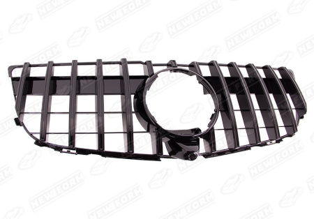 Mercedes-Benz GLK-Klasse X204 рестайлинг 2012 - 2015 Решетка радиатора AMG GT черная под камеру