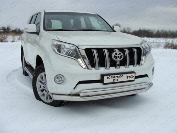 Toyota Land Cruiser Prado (09–/13–) Защита передняя нижняя 76,1/75 мм