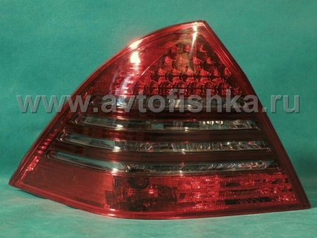 Mercedes C-class W203 (00-04) фонари задние светодиодные красно-тонированные, дизайн W220, комплект 2 шт.