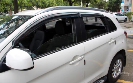 Mitsubishi ASX (10-) рейлинги (багажник) на крышу алюминиевые, серебро