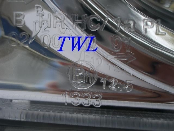 Mercedes W124 (84-93) фары передние хромированные, с совмещенными поворотниками, комплект 2 шт.