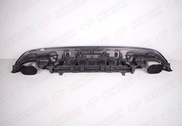 Mercedes-Benz C-Klasse W205 рестайлинг 2018 - 2021 Диффузор заднего бампера 6.3S AMG с черными насадками