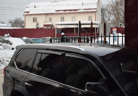 Lexus LX 450d 2015 - н.в. Рейлинги на крышу серебристые