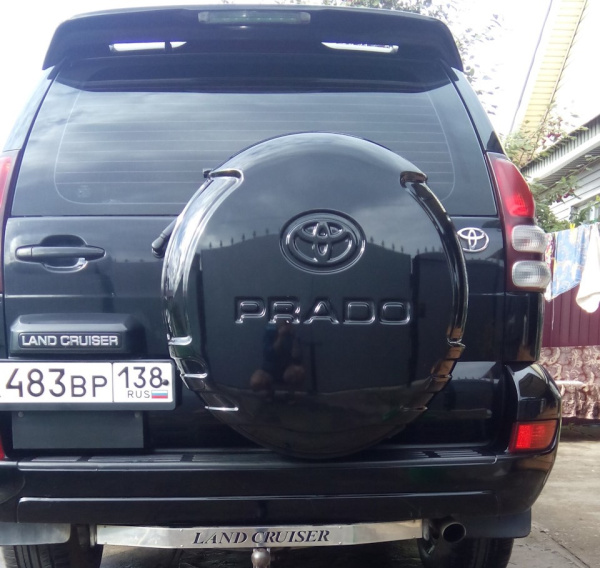 Toyota Prado 120 (02-09) Контейнер (бокс) запасного колеса ОЕМ стиль