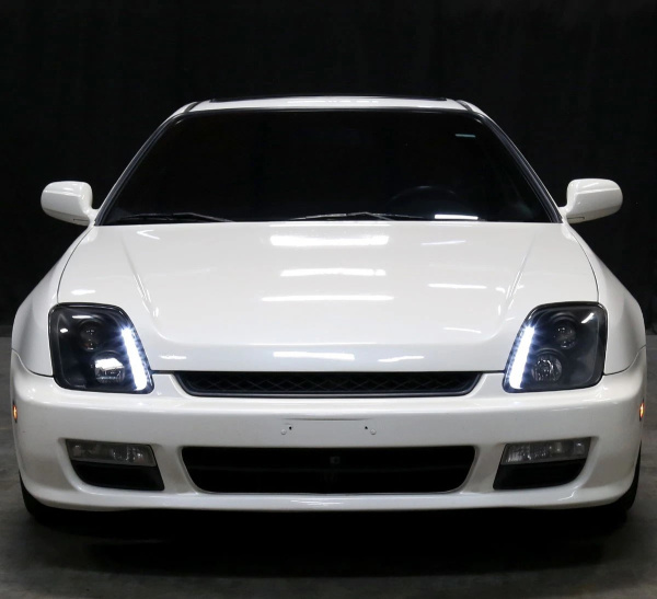 Honda Prelude (96-01) фары передние линзовые черные, комплект 2 шт.