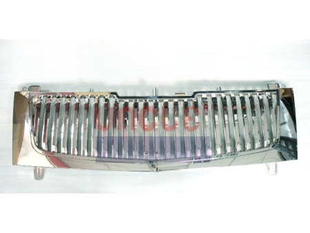 Cadillac Escalade (02-06) решетка радиатора хромированная пластиковая, вертикальный дизайн.