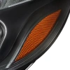 Ford Focus 3 (11-13) тюнинговые фары линзовые с DRL диодной подсветкой черные, 2 шт.