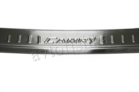 Toyota Camry XV50, XV55 (12-17) накладка заднего бампера из нержавеющей стали