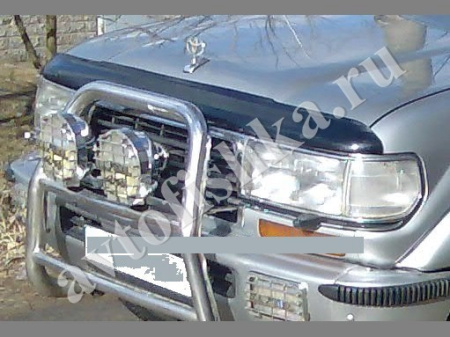 Дефлектор капота темный Toyota Land Cruiser 80 1989-1997