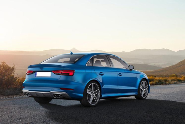 Диффузор S3 для Audi A3 седан штатная версия 2017-2020