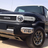 Toyota FJ Cruiser (07-14) хром светодиодные динамические поворотники с ДХО, комплект 2 шт.