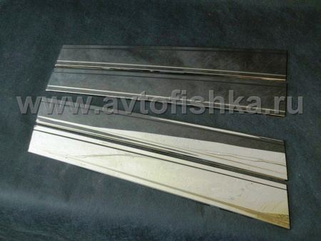 Toyota Land Cruiser 200, Lexus LX 570 (08-) накладки на стойки дверей из нержавеющей стали, 8 предмета