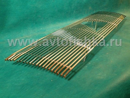 Mitsubishi Pajero IV (06-) решетка радиатора, накладка из хромированной нержавеющей стали.