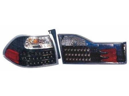 Honda Accord (01-02) 2, 4 дверн. фонари задние светодиодные черные, комплект 2 шт.