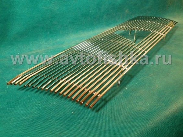 Mitsubishi Pajero IV (06-) решетка радиатора, накладка из хромированной нержавеющей стали.