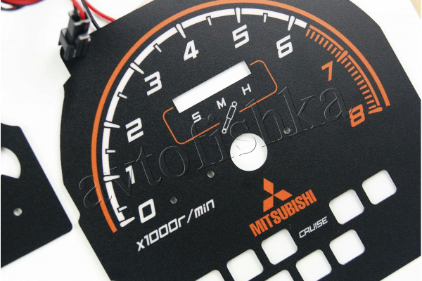 Mitsubishi Pajero 1991-1999 светодиодные шкалы (циферблаты) на панель приборов