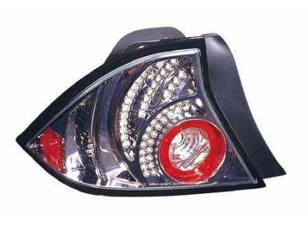 Honda Civic (01-04) 2 дв. купе фонари задние светодиодные черно-хромированные, комплект 2 шт.