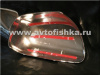 Toyota Camry 40 (06-09), Corolla, Vios, Yaris (06-) накладки на боковые зеркала дверей из нержавеющей стали, комплект 2 шт.