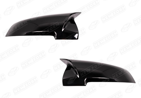 BMW 5 серия F10 2009 - 2017 Крышки (накладки) зеркал M5 черные половинки