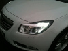 Opel Insignia (08-) фары передние хромированные, с подсветкой DRL, комплект 2 шт.