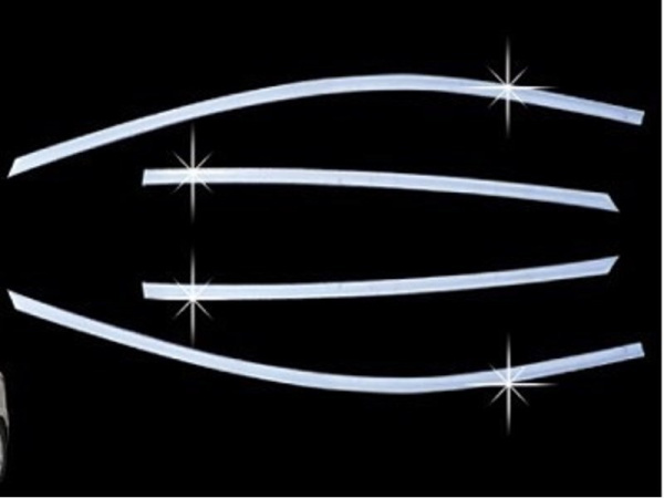 Hyundai Tucson ix35 (10-) верхние хромированные молдинги окон пластиковые, комплект 4 шт.