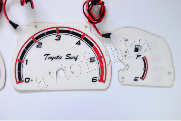 Toyota Hilux / 4 Runner светодиодные шкалы (циферблаты) на панель приборов - дизайн 2